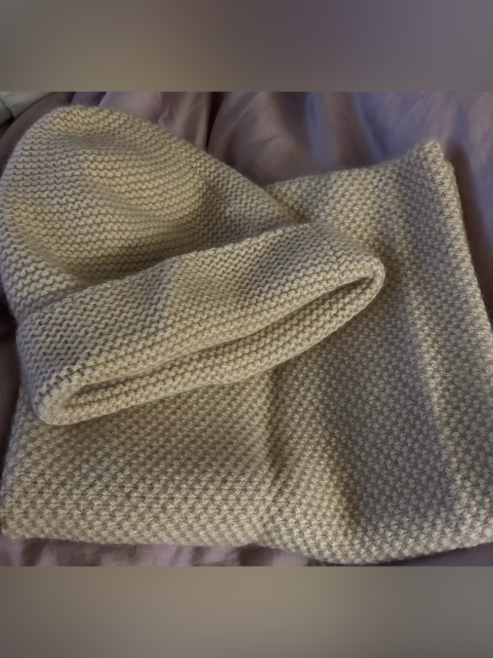 Authentic matching  KUJTEN Cashmere Snood and Hat Menuires *never worn*